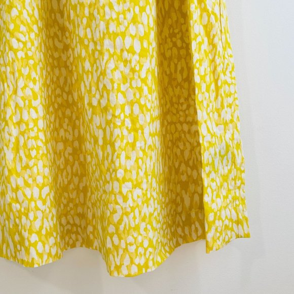 Who What Wear Women's Dress Medium Maxi Long Sleeve Yellow Leopard Print New - Picture 6 of 10